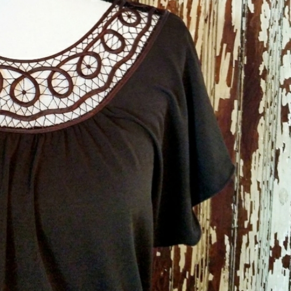 IZ Byer California Dolman Blouse Brown Size M - Picture 3 of 12